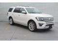 White Platinum Metallic Tri-Coat 2019 Ford Expedition Platinum Exterior