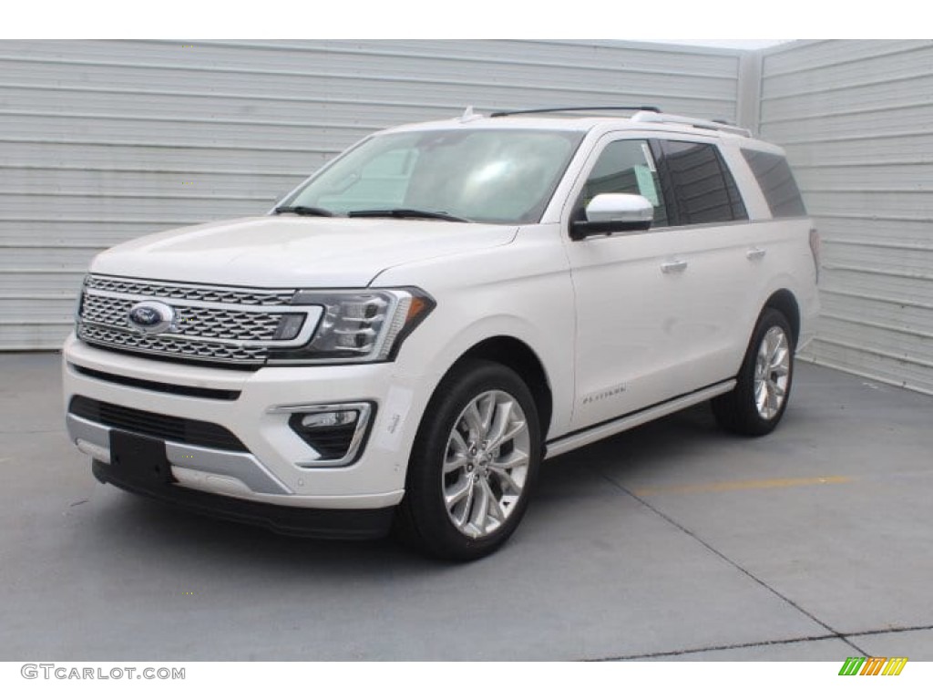 White Platinum Metallic Tri-Coat 2019 Ford Expedition Platinum Exterior Photo #132921726