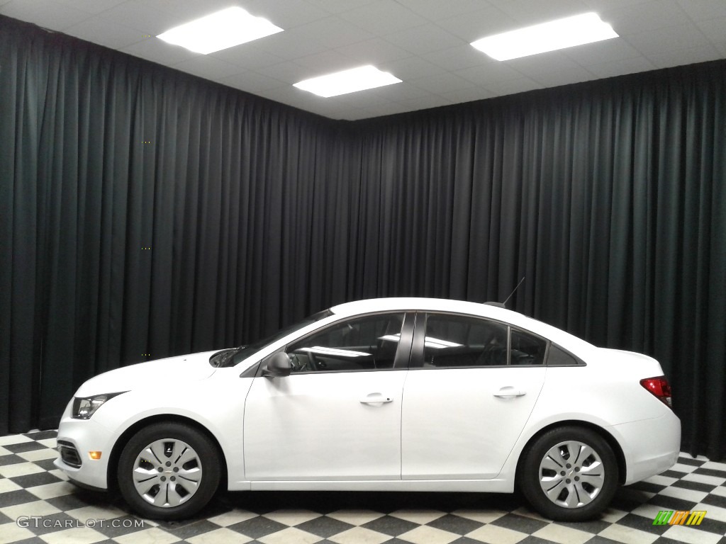 2015 Cruze LS - Summit White / Jet Black/Medium Titanium photo #1