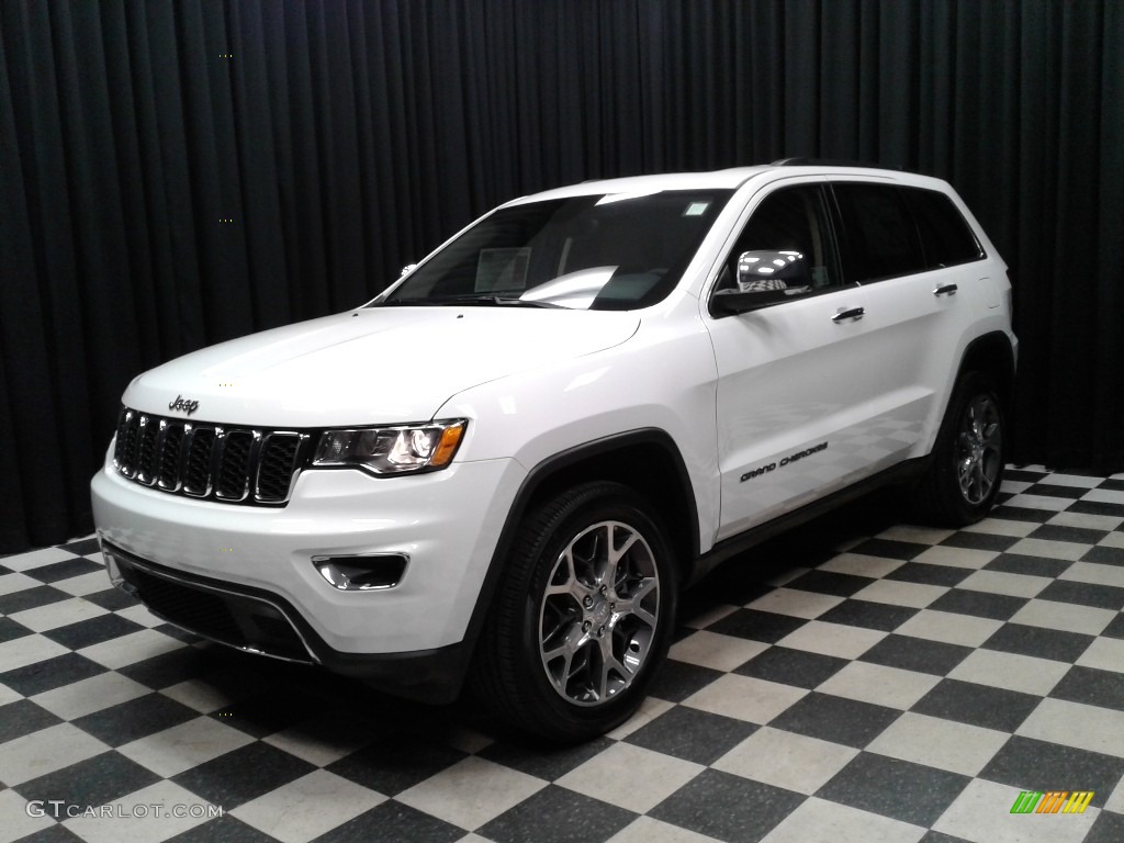 2019 Grand Cherokee Limited 4x4 - Bright White / Light Frost Beige/Black photo #2