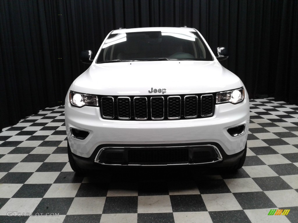 2019 Grand Cherokee Limited 4x4 - Bright White / Light Frost Beige/Black photo #3