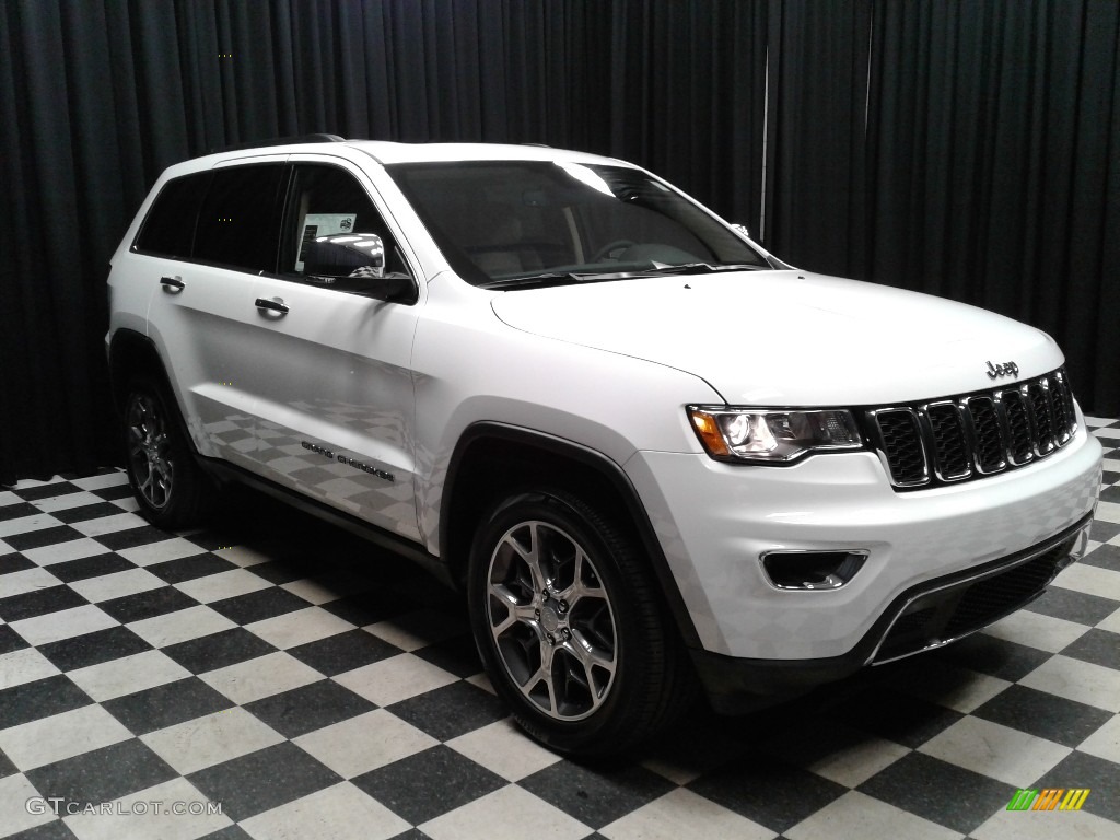 2019 Grand Cherokee Limited 4x4 - Bright White / Light Frost Beige/Black photo #4