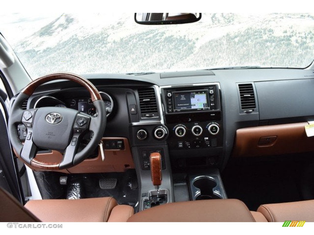 2019 Toyota Sequoia Platinum 4x4 Red Rock Dashboard Photo #132924666