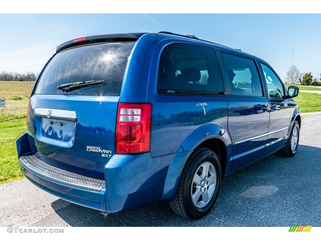 2010 Grand Caravan SXT - Deep Water Blue Pearl Coat / Dark Slate Gray/Light Shale photo #4