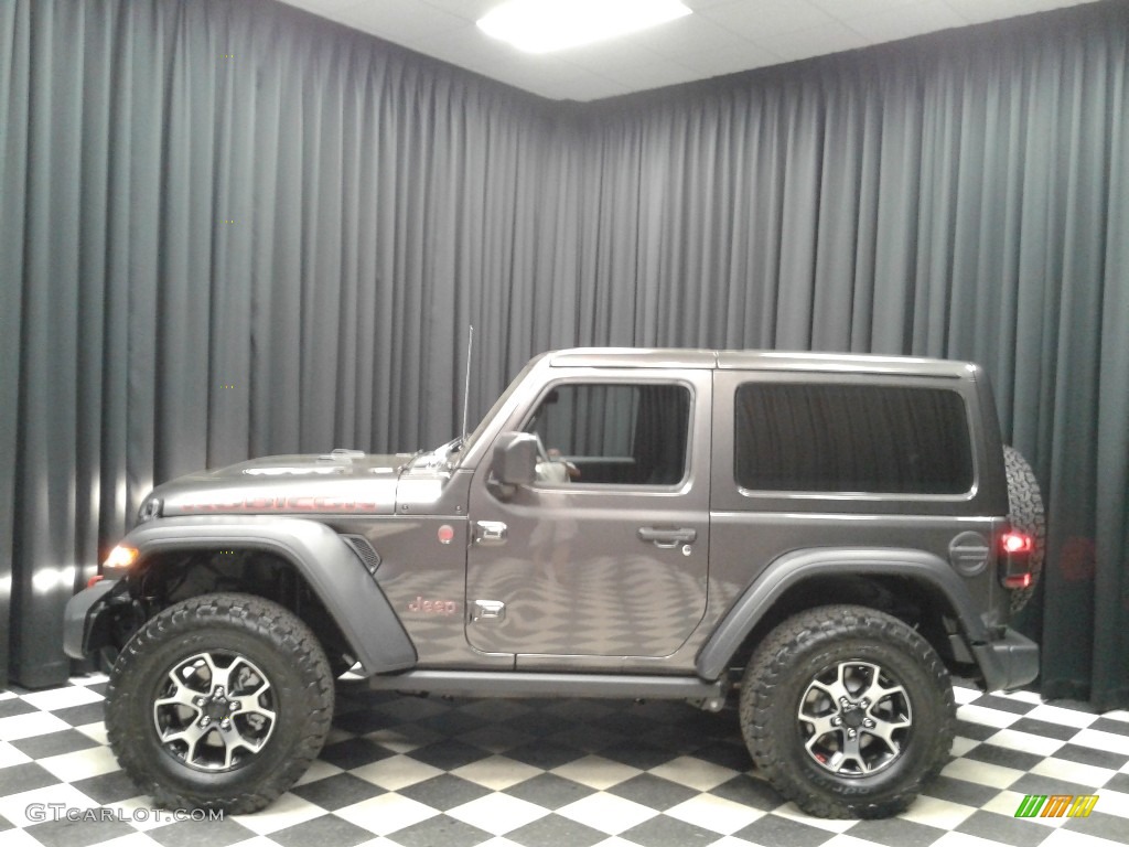 2019 Wrangler Rubicon 4x4 - Granite Crystal Metallic / Black photo #1