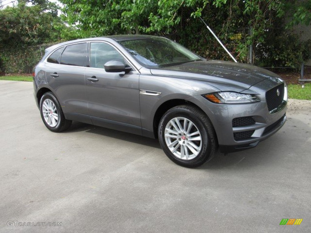 2017 F-PACE 35t AWD Prestige - Ammonite Grey / Latte w/Espresso photo #6