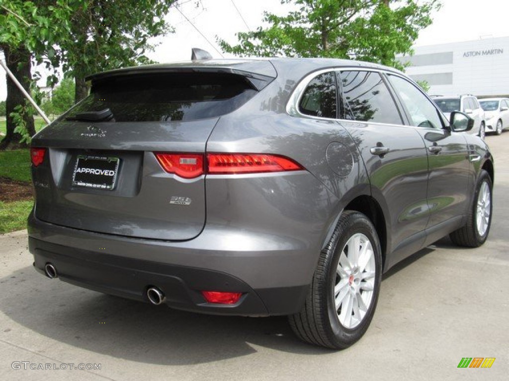 2017 F-PACE 35t AWD Prestige - Ammonite Grey / Latte w/Espresso photo #8
