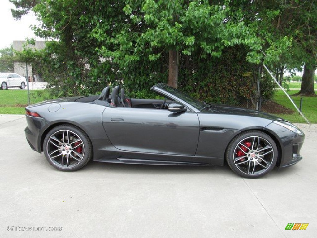 Carpathian Grey Metallic 2020 Jaguar F-TYPE Checkered Flag Convertible Exterior Photo #132930582