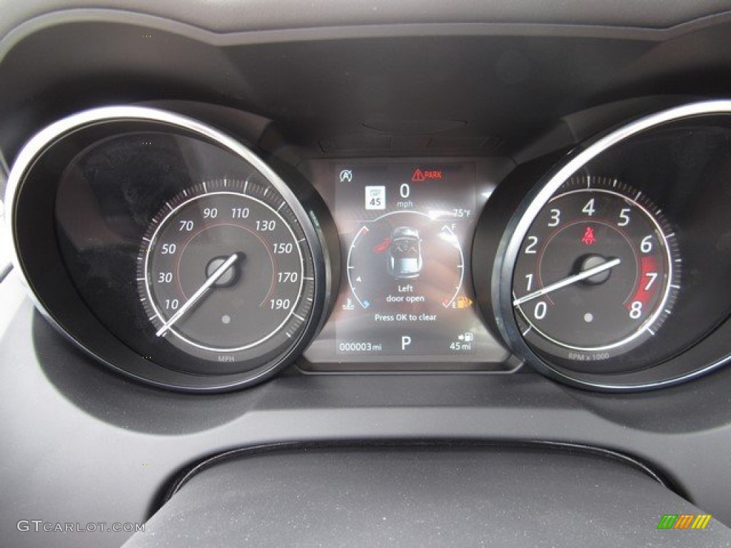 2020 Jaguar F-TYPE Checkered Flag Convertible Gauges Photo #132930885