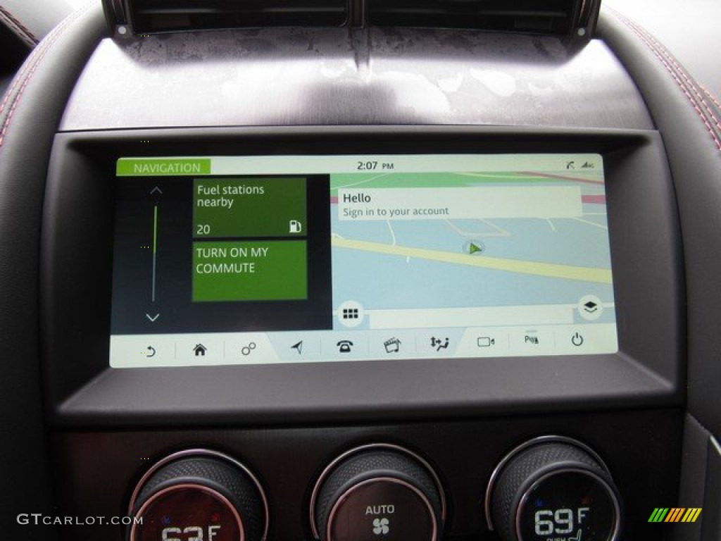 2020 Jaguar F-TYPE Checkered Flag Convertible Navigation Photos