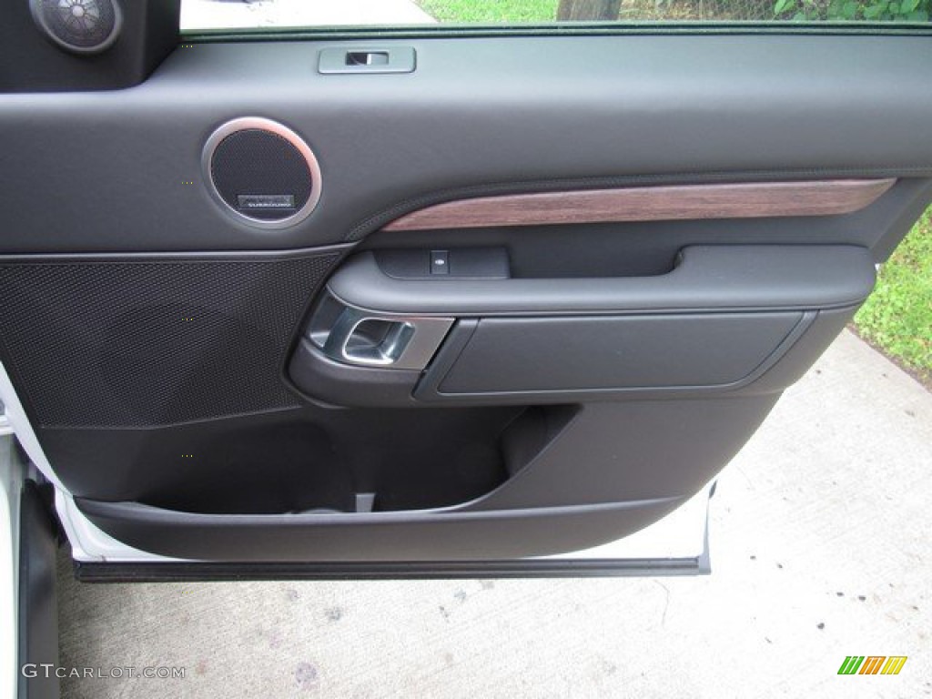 2019 Land Rover Discovery HSE Luxury Ebony Door Panel Photo #132932181