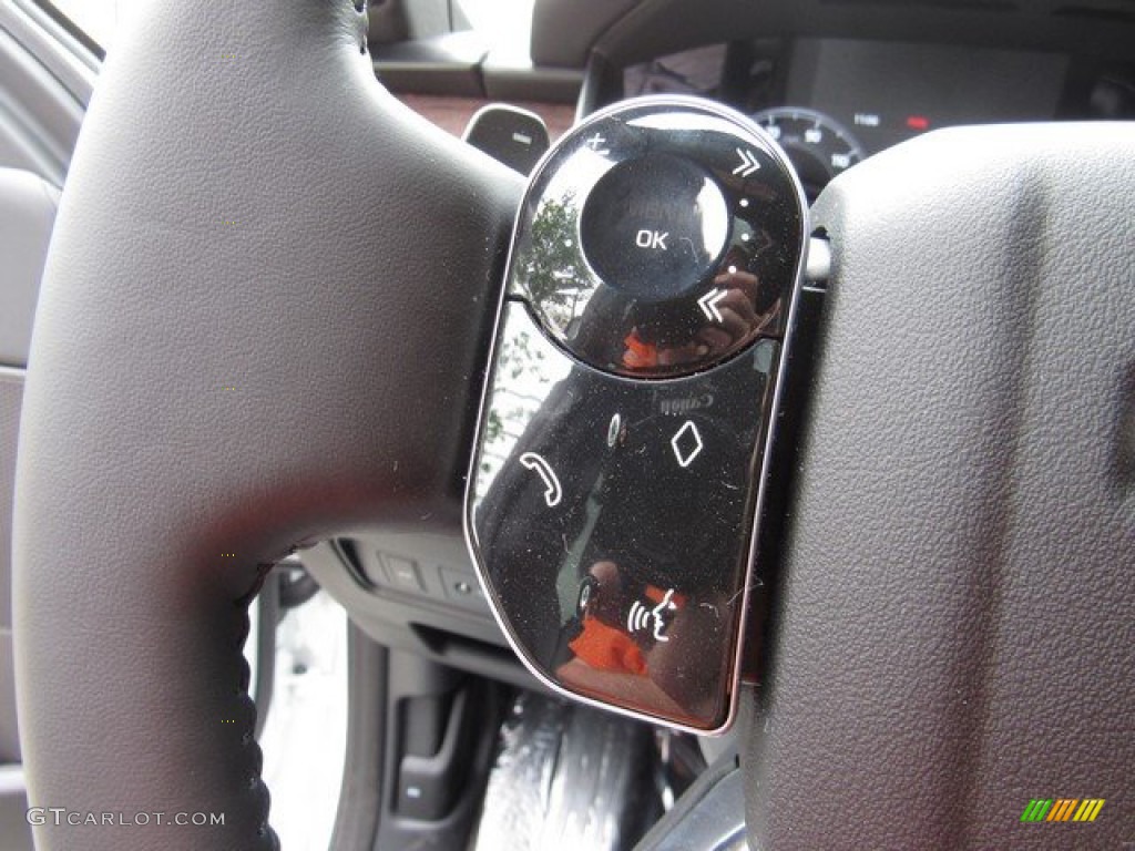 2019 Land Rover Discovery HSE Luxury Ebony Steering Wheel Photo #132932277