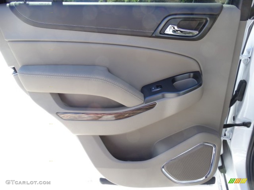 2019 GMC Yukon SLT Cocoa/Dune Door Panel Photo #132933045
