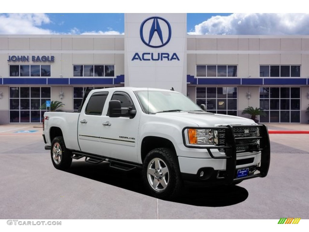 2014 Sierra 2500HD Denali Crew Cab 4x4 - Summit White / Ebony photo #1