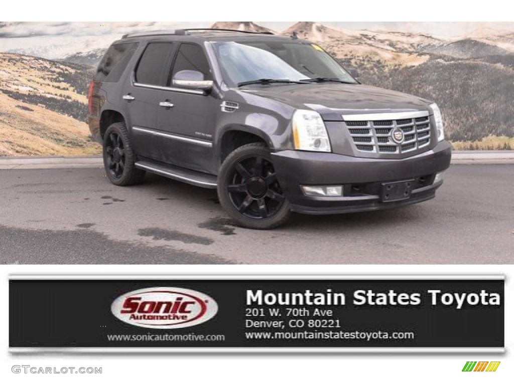 2011 Escalade Luxury AWD - Galaxy Gray Metallic / Ebony/Ebony photo #1