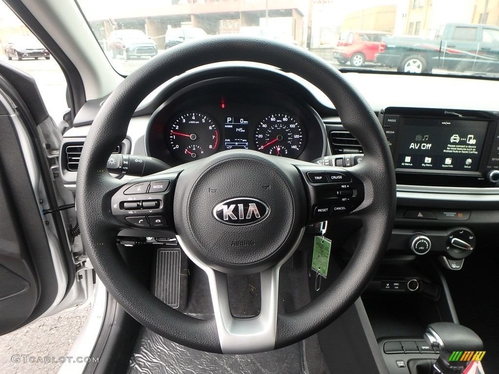 2019 Kia Rio S 5 Door Black Steering Wheel Photo #132938117