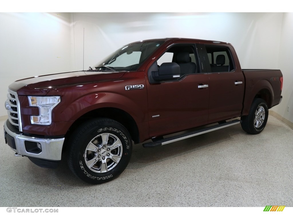 2015 F150 XLT SuperCrew 4x4 - Bronze Fire Metallic / Medium Earth Gray photo #3