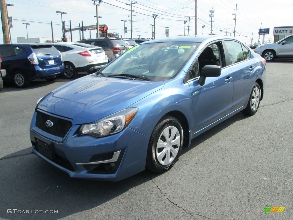 2016 Impreza 2.0i 4-door - Quartz Blue Pearl / Black photo #2
