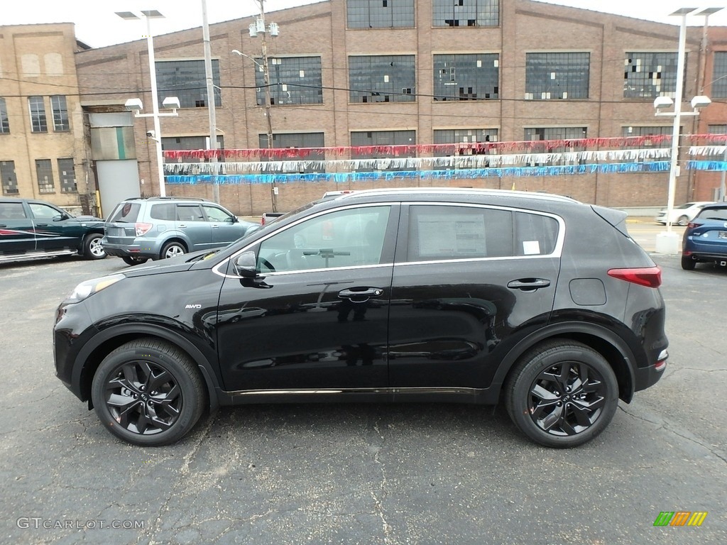 Black Cherry 2020 Kia Sportage S AWD Exterior Photo #132939530