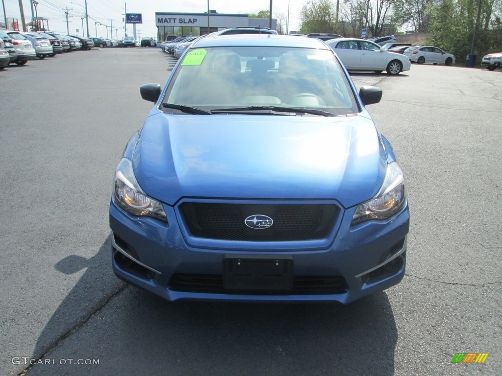 2016 Impreza 2.0i 4-door - Quartz Blue Pearl / Black photo #3