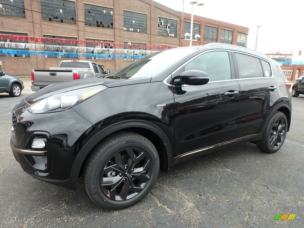 Black Cherry 2020 Kia Sportage S AWD Exterior Photo #132939554