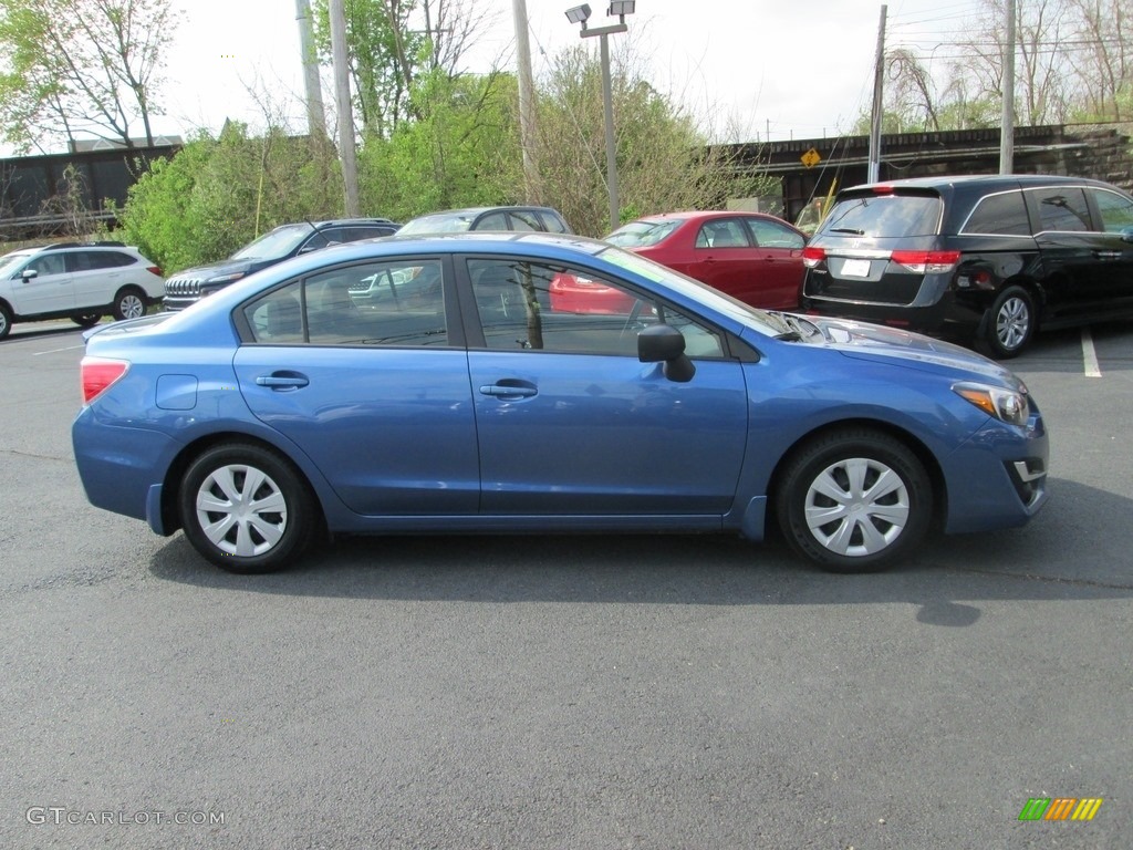 2016 Impreza 2.0i 4-door - Quartz Blue Pearl / Black photo #5