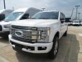 2019 White Platinum Ford F350 Super Duty Platinum Crew Cab 4x4  photo #1