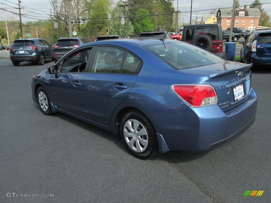 2016 Impreza 2.0i 4-door - Quartz Blue Pearl / Black photo #8