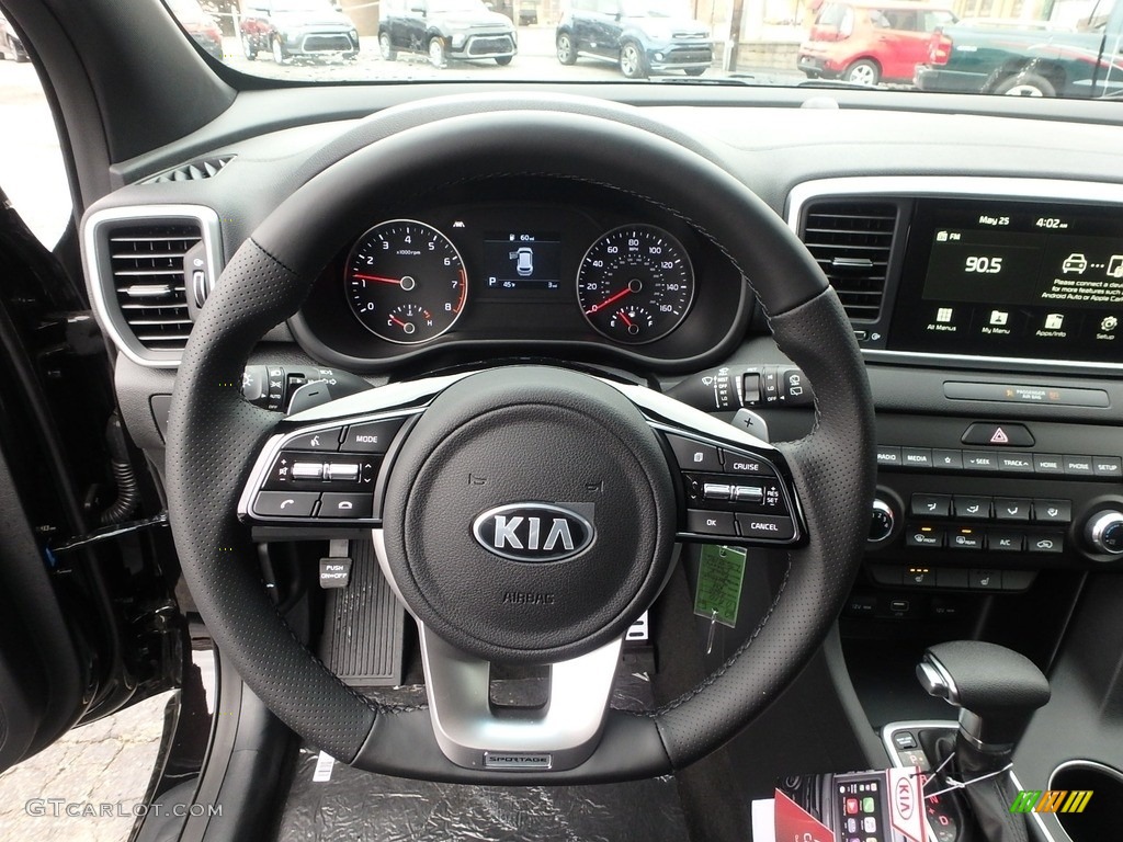 2020 Kia Sportage S AWD Black Steering Wheel Photo #132939818