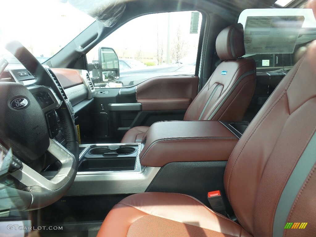2019 F450 Super Duty Platinum Crew Cab 4x4 - White Platinum Metallic Tri-Coat / Black photo #4