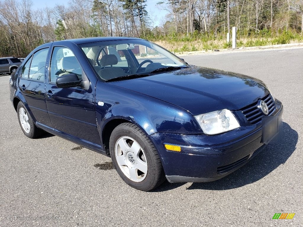 2000 Jetta GLS Sedan - Atlantic Blue Pearl / Beige photo #3