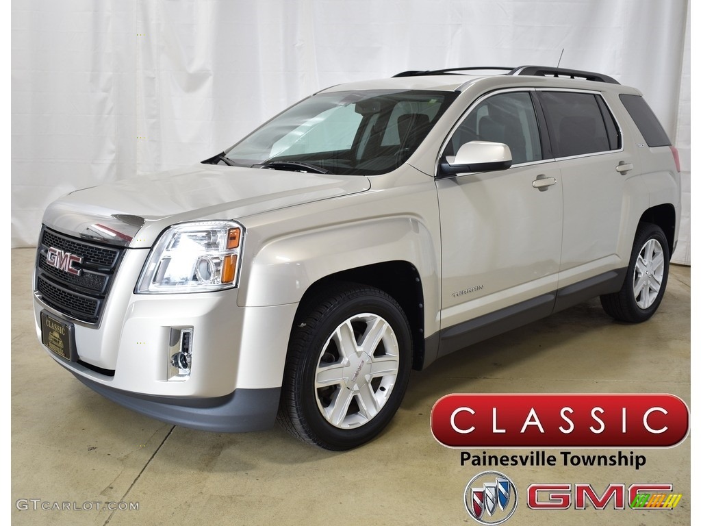 2011 Terrain SLT AWD - Gold Mist Metallic / Jet Black photo #1