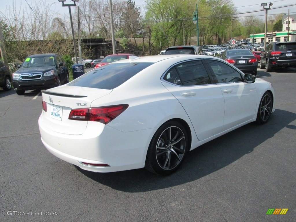 2017 TLX V6 Technology Sedan - Bellanova White Pearl / Espresso photo #6