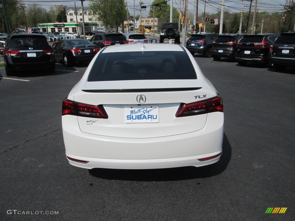 2017 TLX V6 Technology Sedan - Bellanova White Pearl / Espresso photo #7