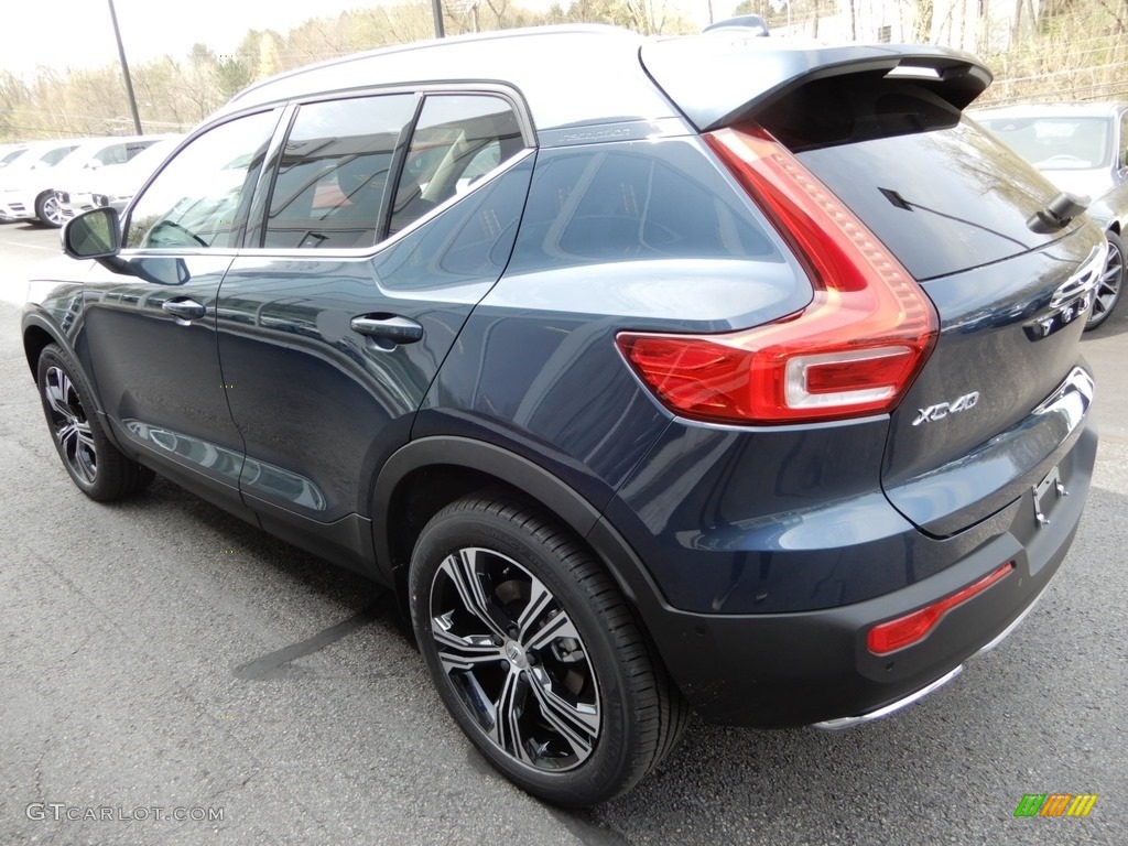 2019 XC40 T5 Inscription AWD - Denim Blue Metallic / Blond photo #4