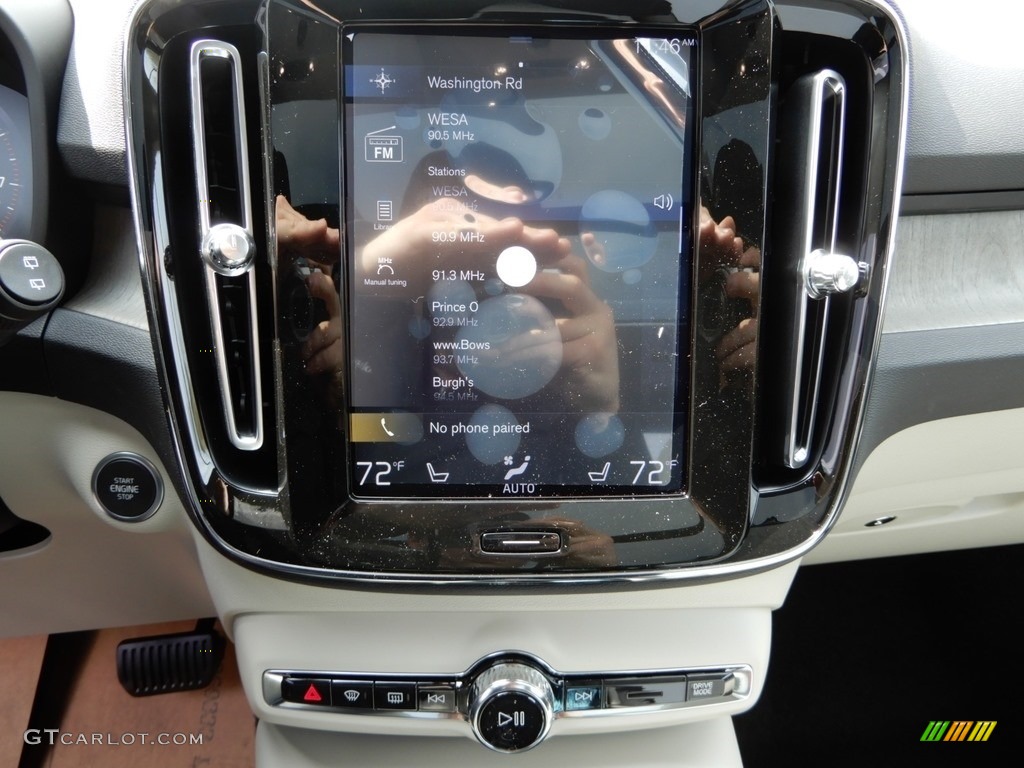 2019 XC40 T5 Inscription AWD - Denim Blue Metallic / Blond photo #14
