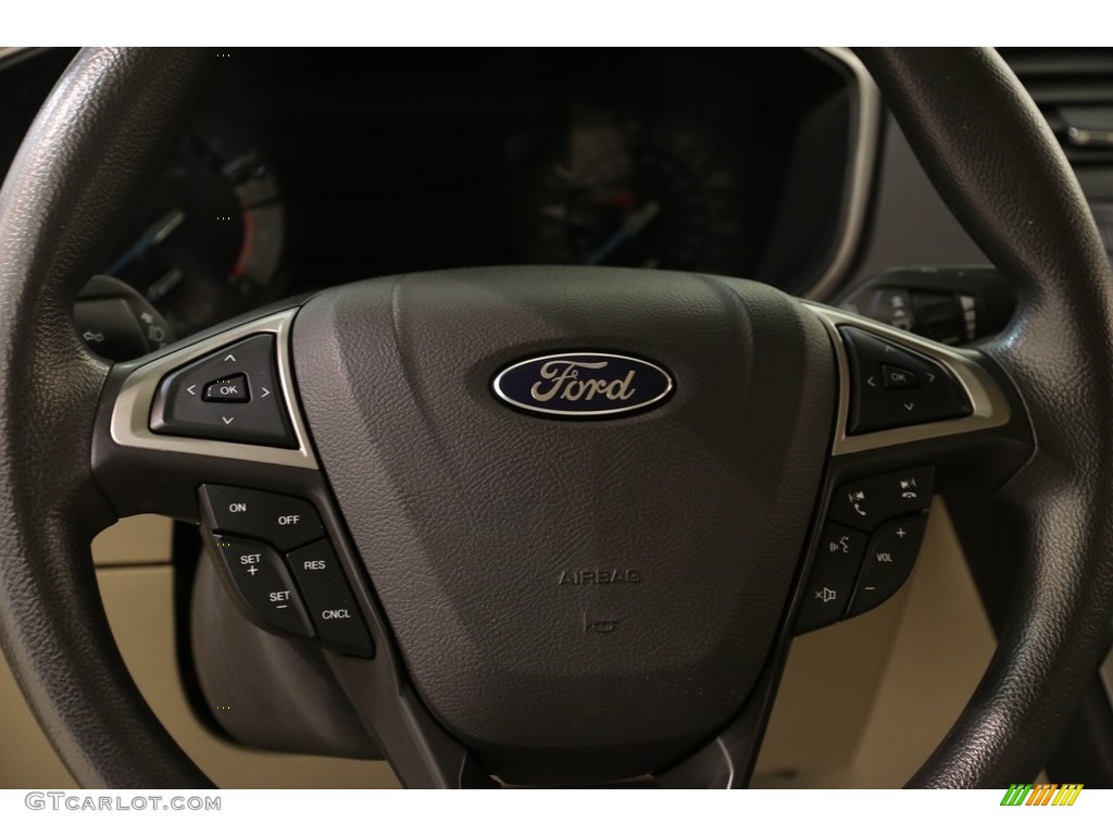 2014 Fusion SE - Deep Impact Blue / Dune photo #8