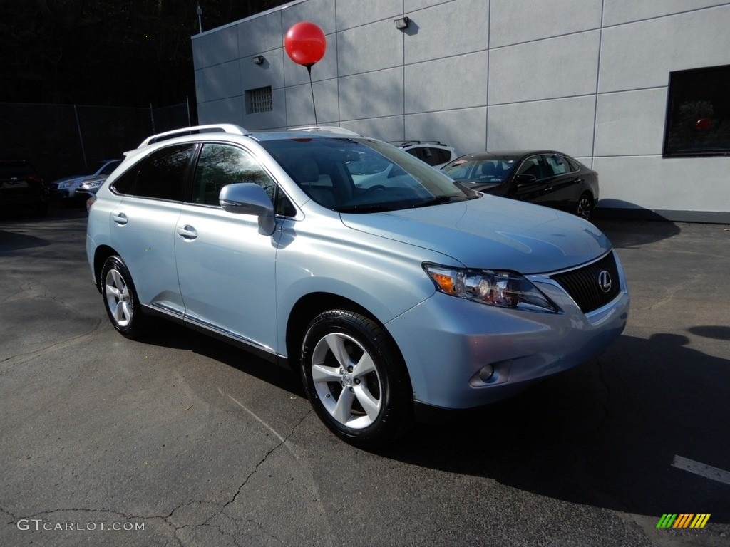 2010 RX 350 AWD - Cerulean Blue Metallic / Light Gray/Espresso Birds-Eye Maple photo #1