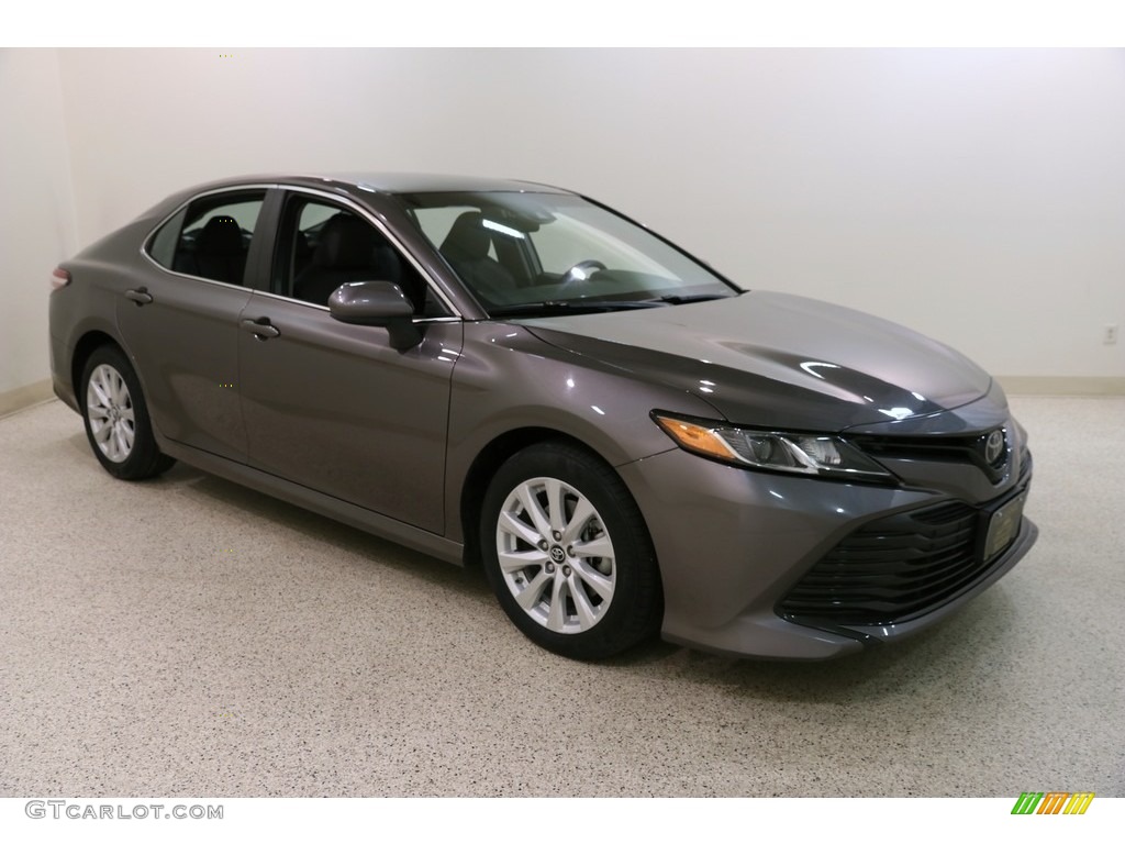 Predawn Gray Mica 2018 Toyota Camry LE Exterior Photo #132944246