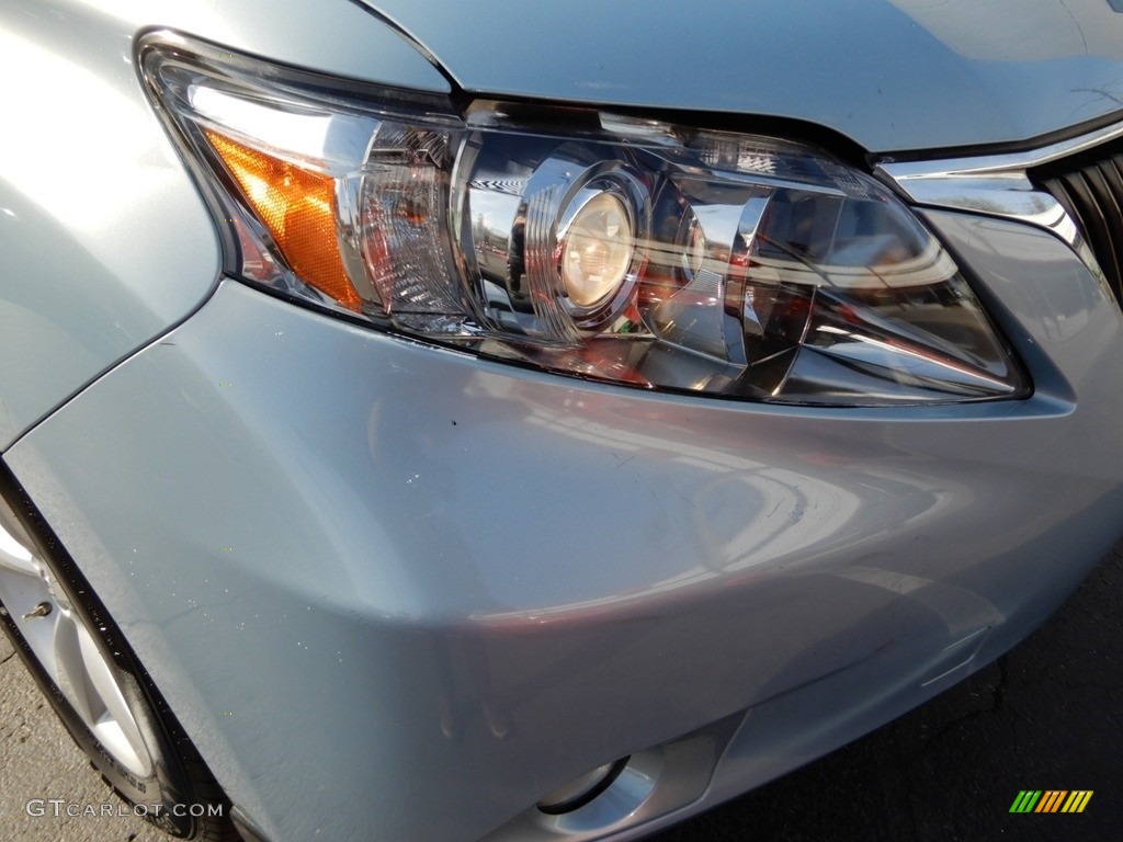 2010 RX 350 AWD - Cerulean Blue Metallic / Light Gray/Espresso Birds-Eye Maple photo #14