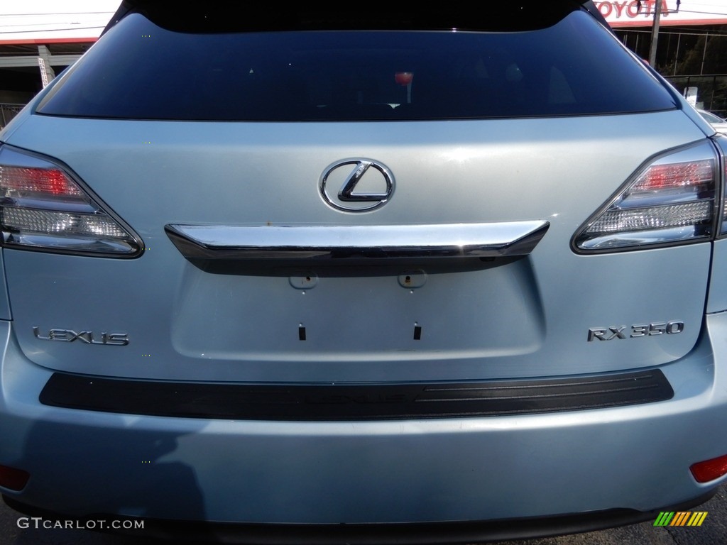 2010 RX 350 AWD - Cerulean Blue Metallic / Light Gray/Espresso Birds-Eye Maple photo #16