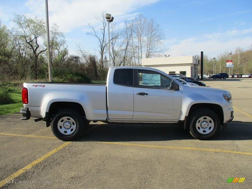 Silver Ice Metallic 2019 Chevrolet Colorado WT Extended Cab 4x4 Exterior Photo #132946505