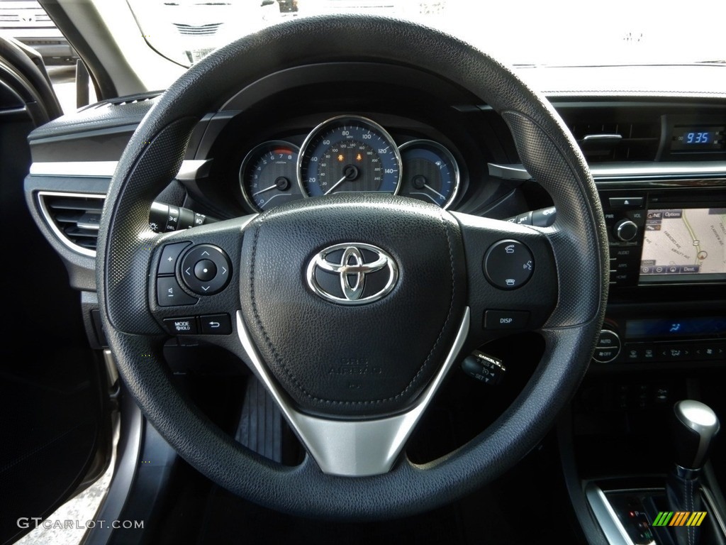 2016 Corolla LE - Brown Sugar Metallic / Black photo #22
