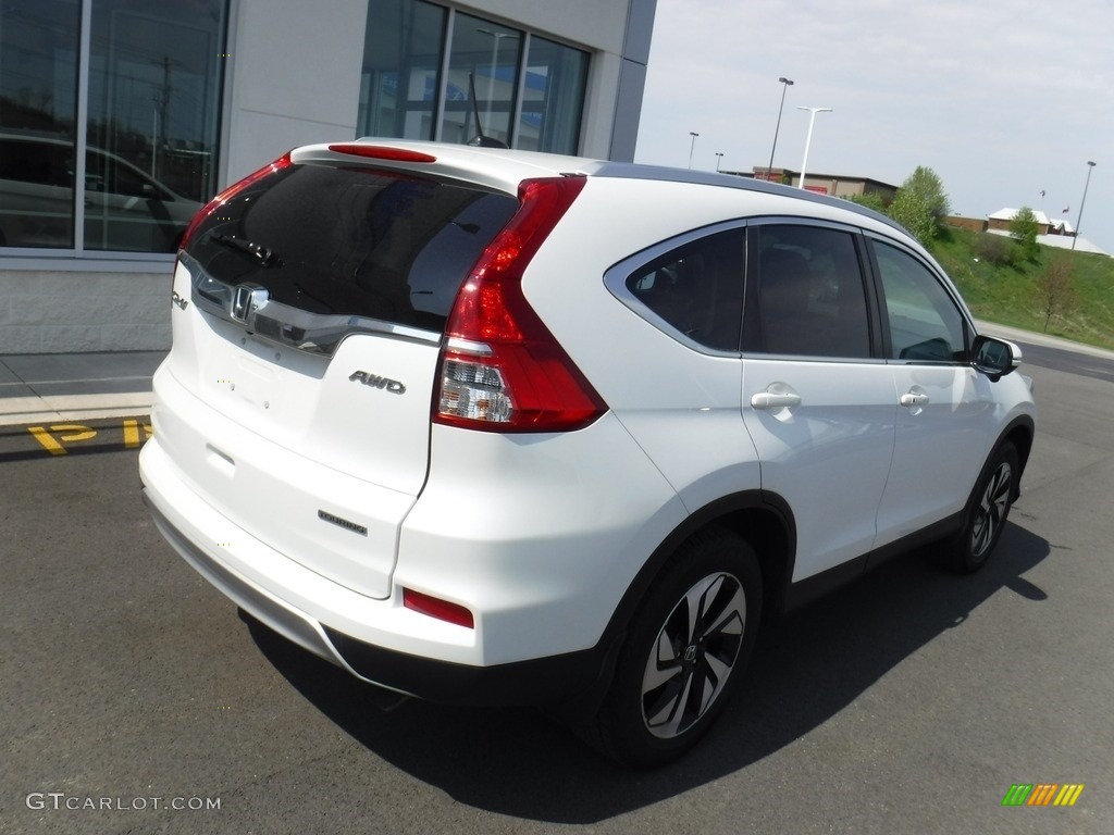 2016 CR-V Touring AWD - White Diamond Pearl / Beige photo #8