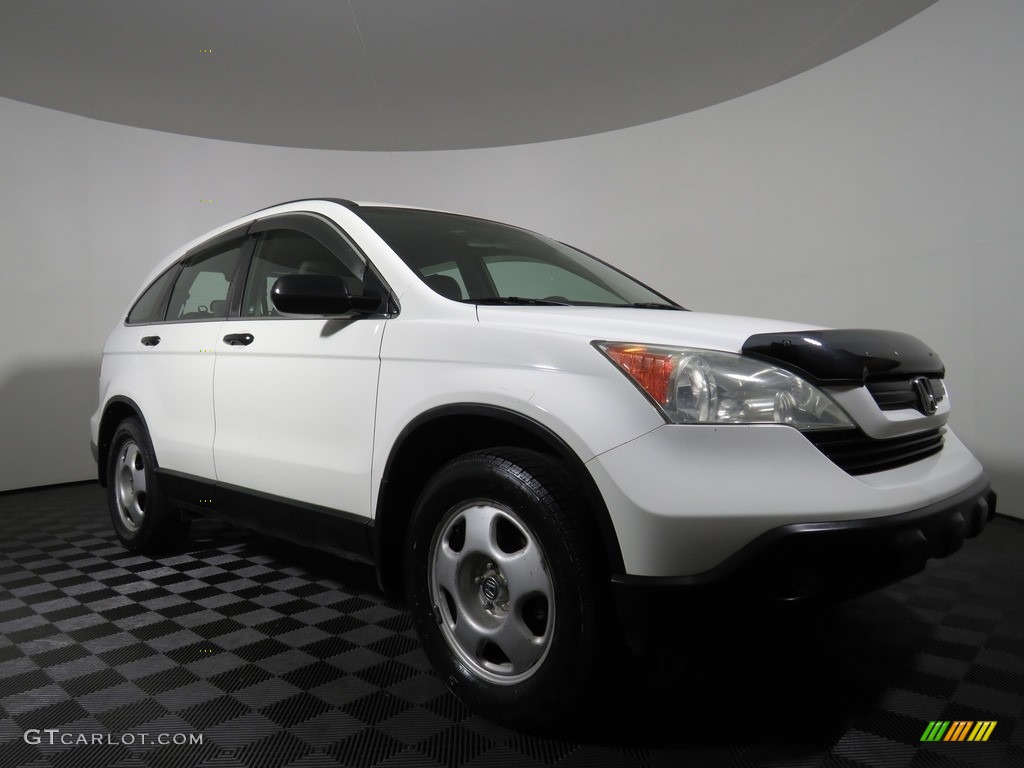 2008 CR-V LX 4WD - Taffeta White / Ivory photo #23