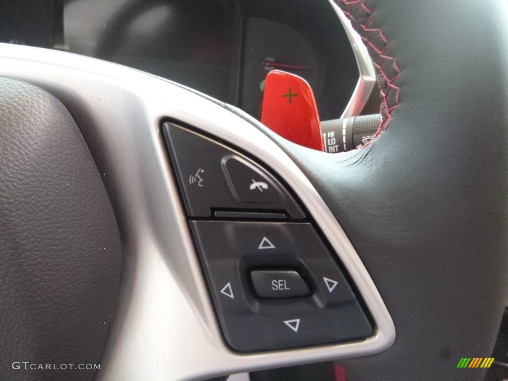 2019 Chevrolet Corvette Z06 Coupe Adrenaline Red Steering Wheel Photo #132951374