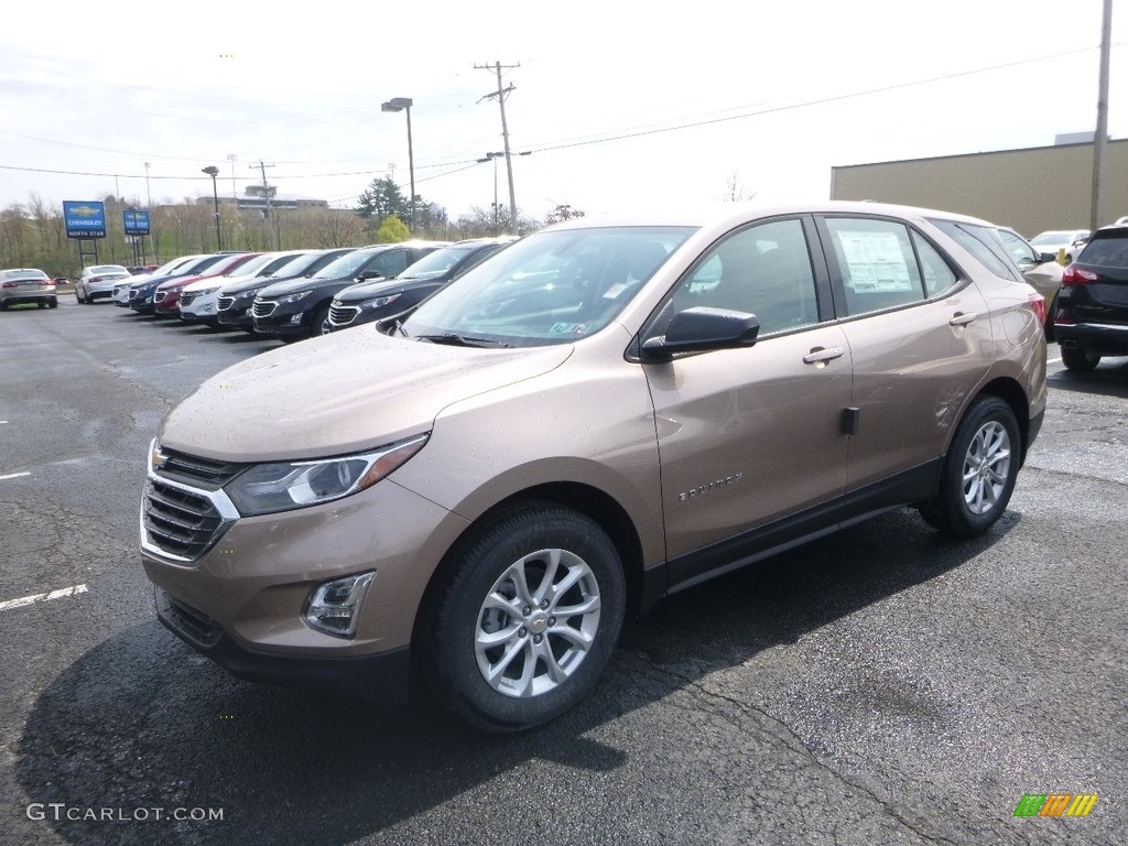 2019 Equinox LS - Sandy Ridge Metallic / Medium Ash Gray photo #1