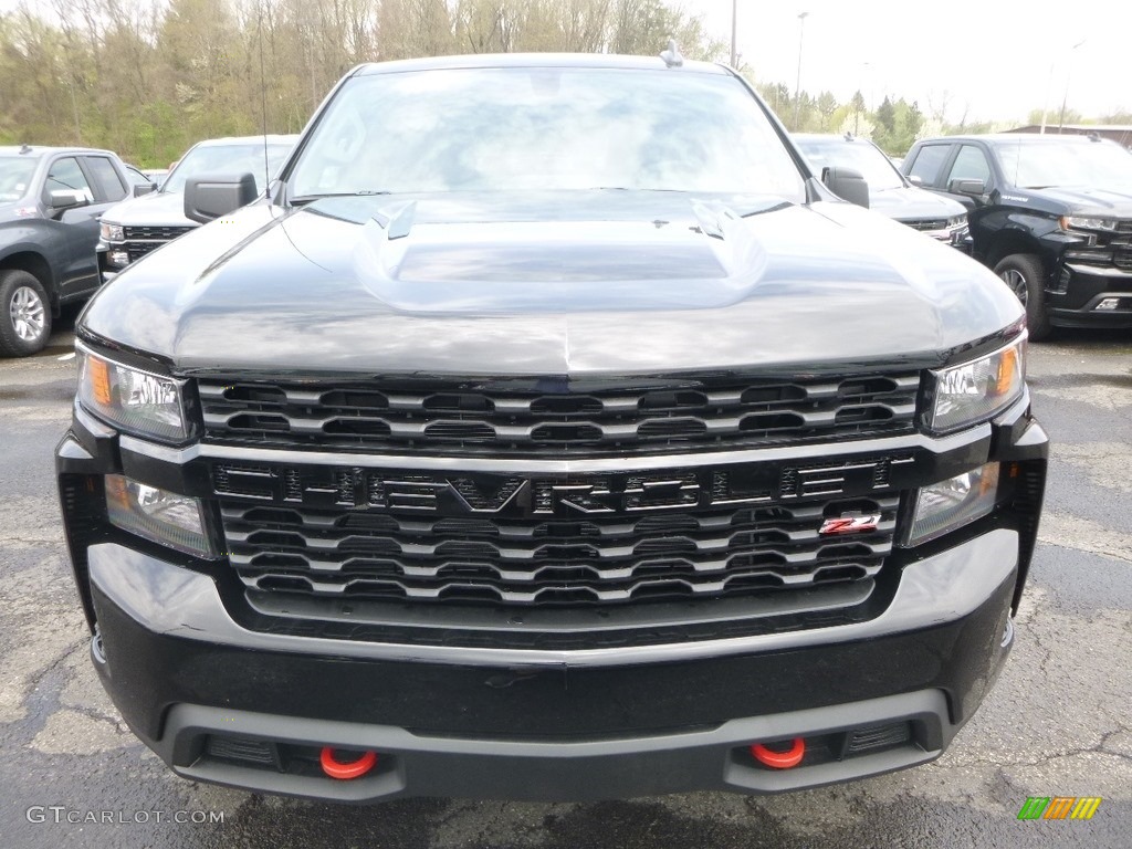 2019 Silverado 1500 Custom Z71 Trail Boss Double Cab 4WD - Black / Jet Black photo #8