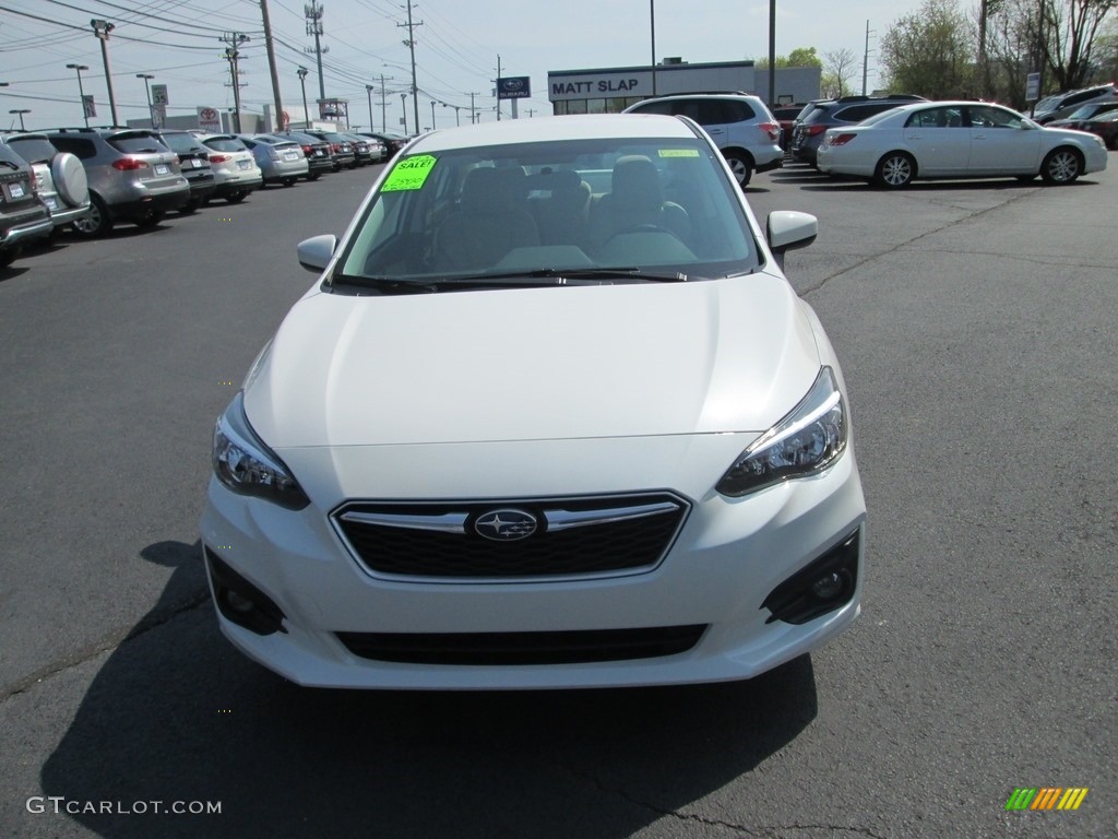 2019 Impreza 2.0i Premium 4-Door - Crystal White Pearl / Ivory photo #3