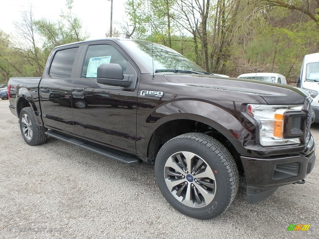 2019 F150 STX SuperCrew 4x4 - Magma Red / Black photo #8